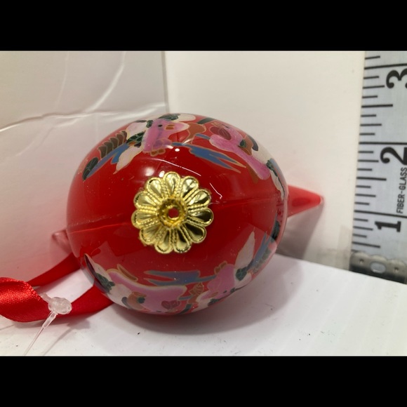 Bird ornament hand painted glass - Picture 5 of 8